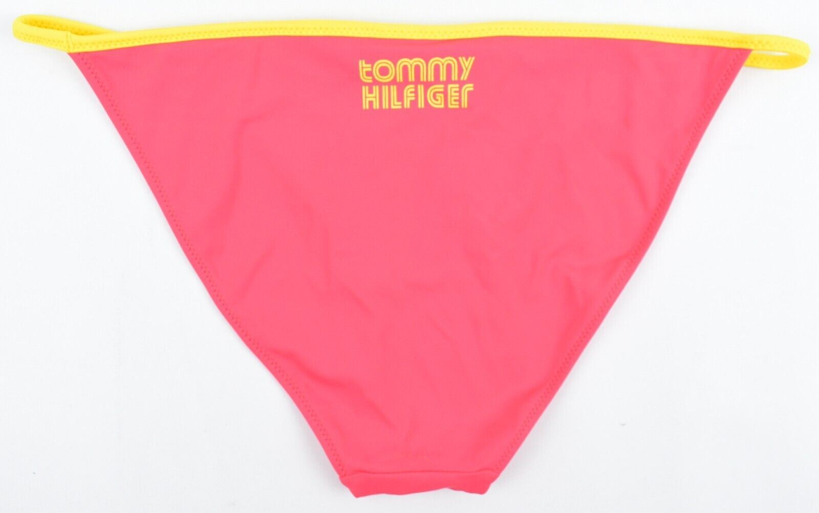 TOMMY HILFIGER Swimwear: Women's Bikini Bottoms, Laser Pink /Yellow, size L /14