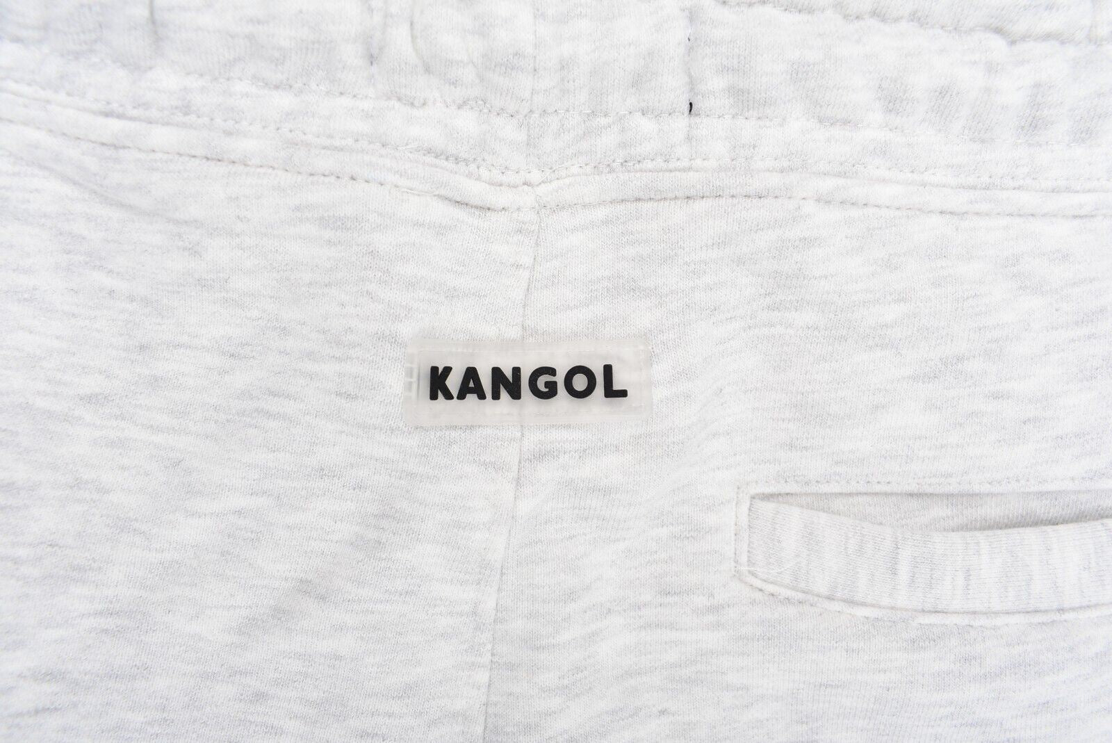 KANGOL Men's Cuffed Leg Joggers, Sweat Pants, Grey Marl, size LARGE