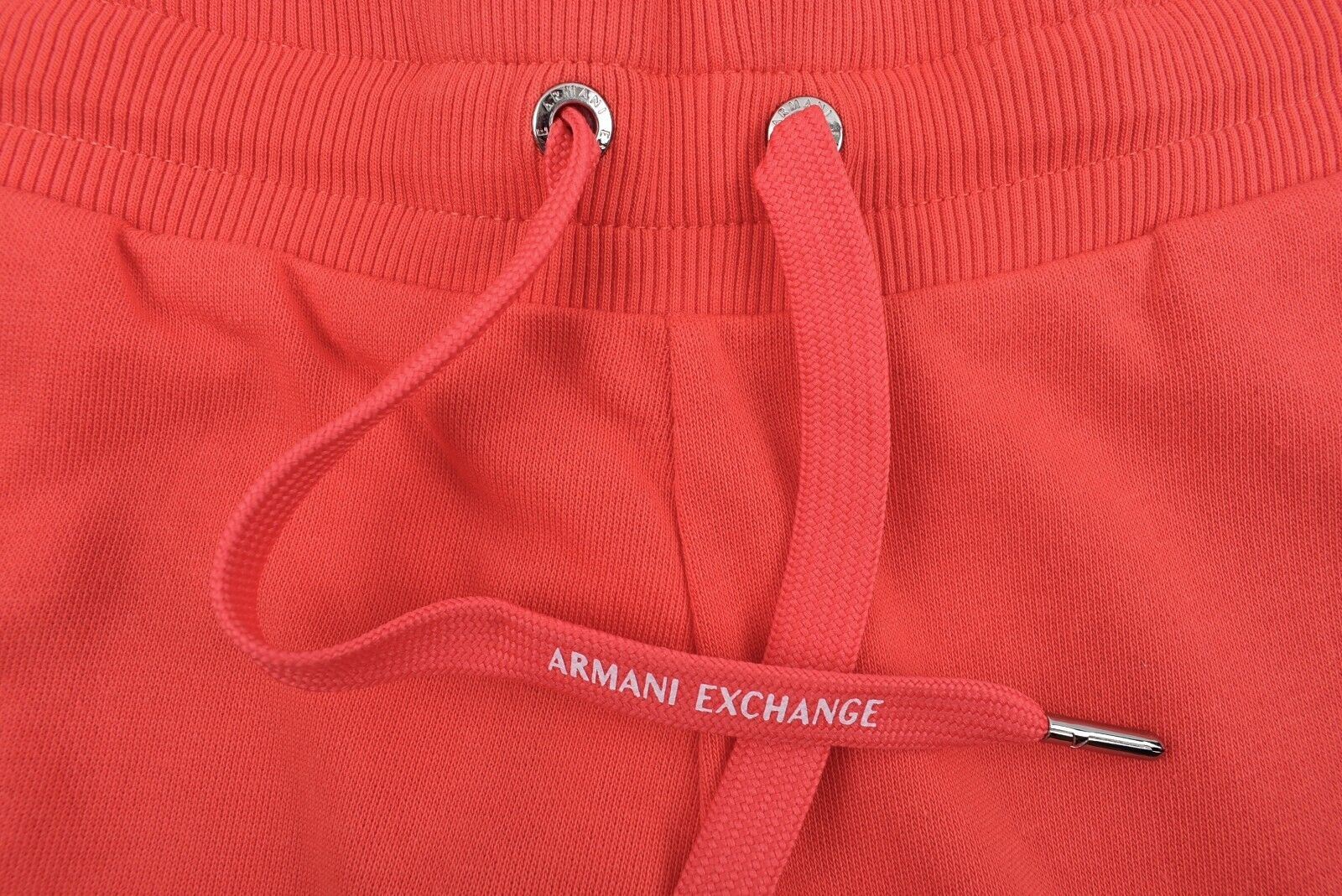 ARMANI EXCHANGE Women's Tab Logo Cuffed Joggers, Sangria Red, size M /UK 12