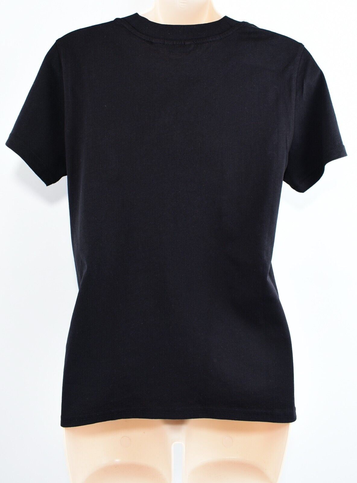 WRANGLER Women's Crew Neck T-shirt, Black/with Multicoloured Logo, size XS /UK 8