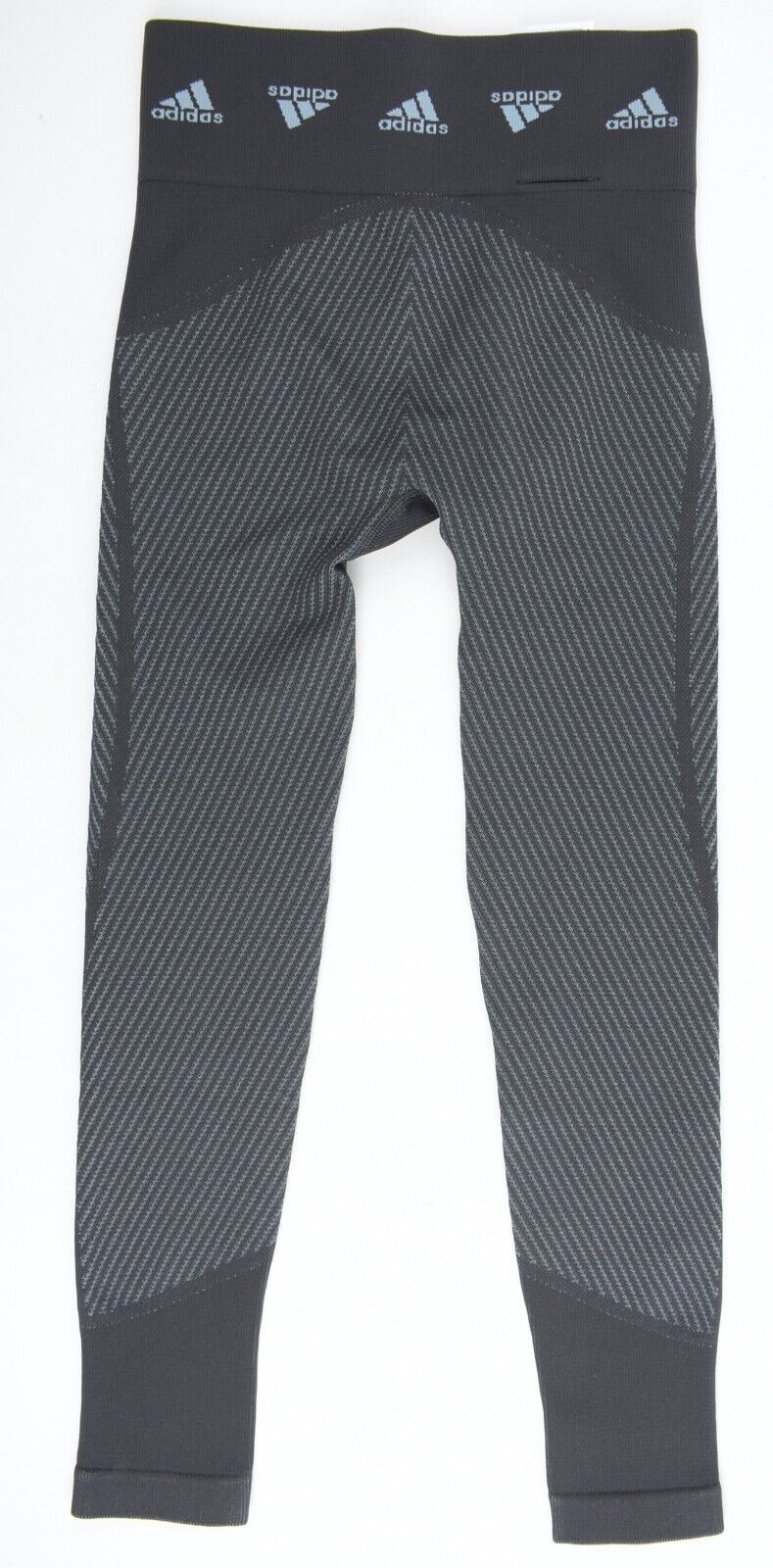 ADIDAS Women's AEROKNIT High Rise 7/8 Leggings, Grey/Carbon, size XS /UK 4-6