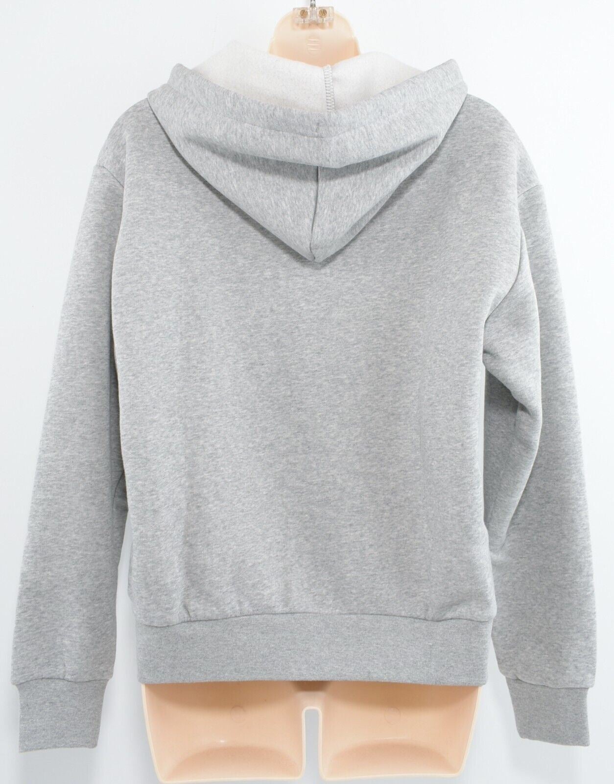 CONVERSE Women's NOVA Zip Hoodie Jacket, Grey Heather, size S (UK 10)