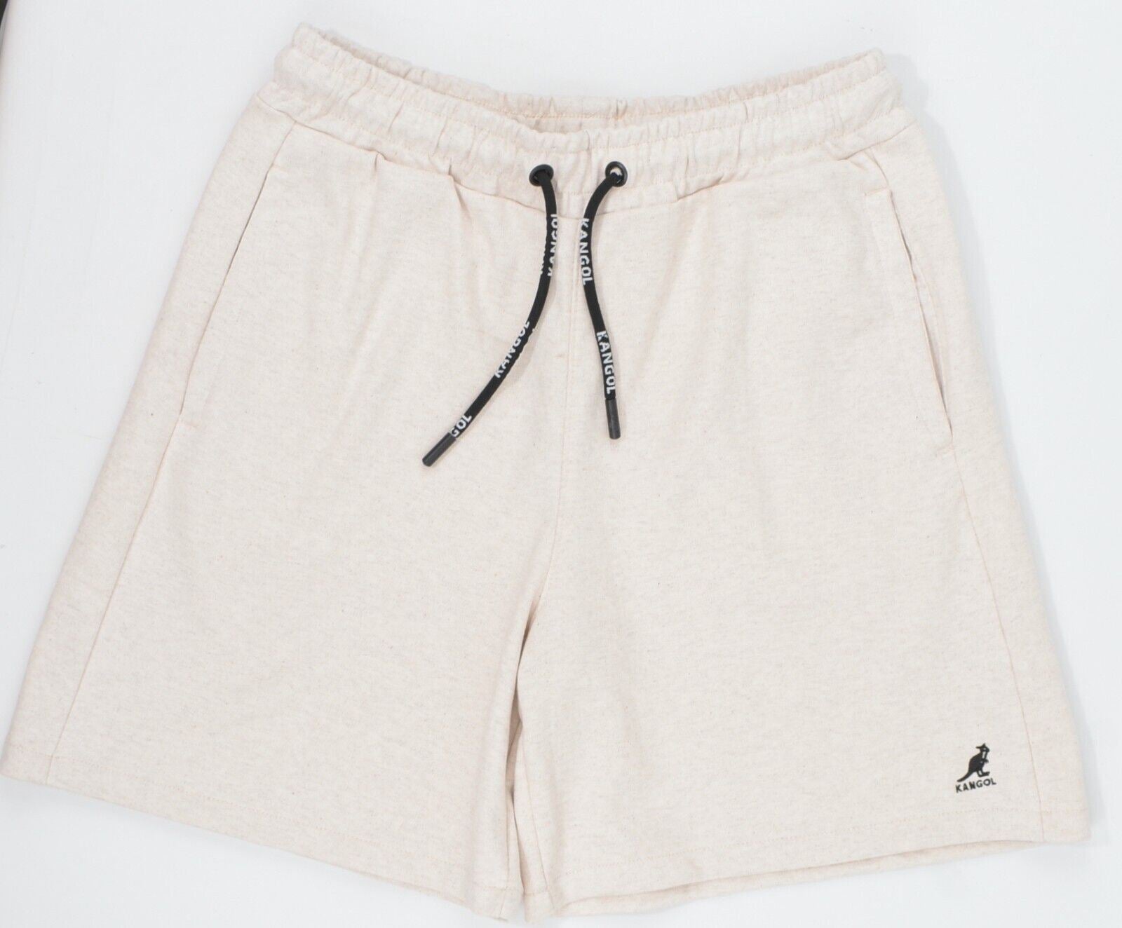 KANGOL Womens Sweat Shorts, Oatmeal Beige, size S /UK 10