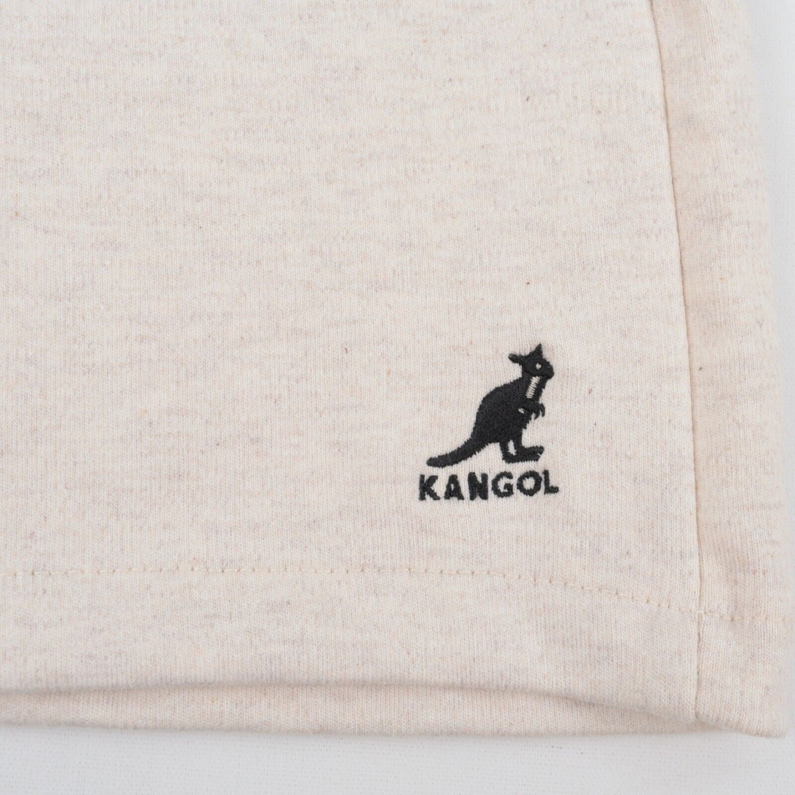 KANGOL Womens Sweat Shorts, Oatmeal Beige, size S /UK 10