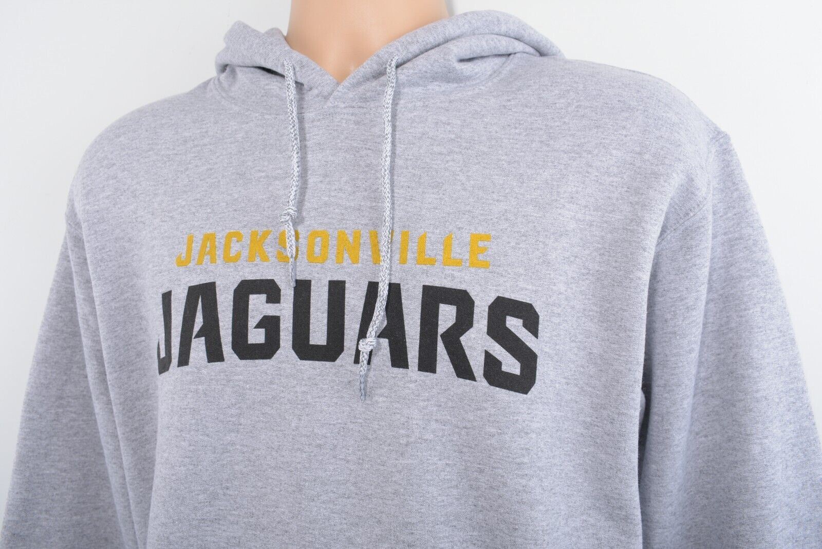 NFL Team Apparel Men's JACKSONVILLE JAGUARS Hoodie Sweatshirt, Grey, size S