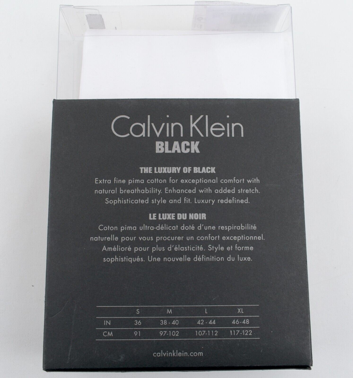 CALVIN KLEIN BLACK Men's Pima Cotton Muscle Tank Top, White, size S - BOXED