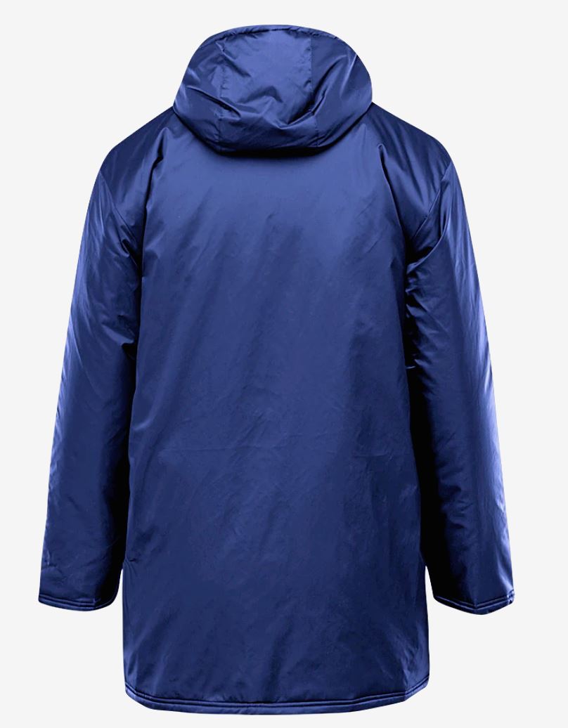 ADIDAS Men's Core 18 Stadium Jacket, Warm Padded Coat, Blue, size LARGE