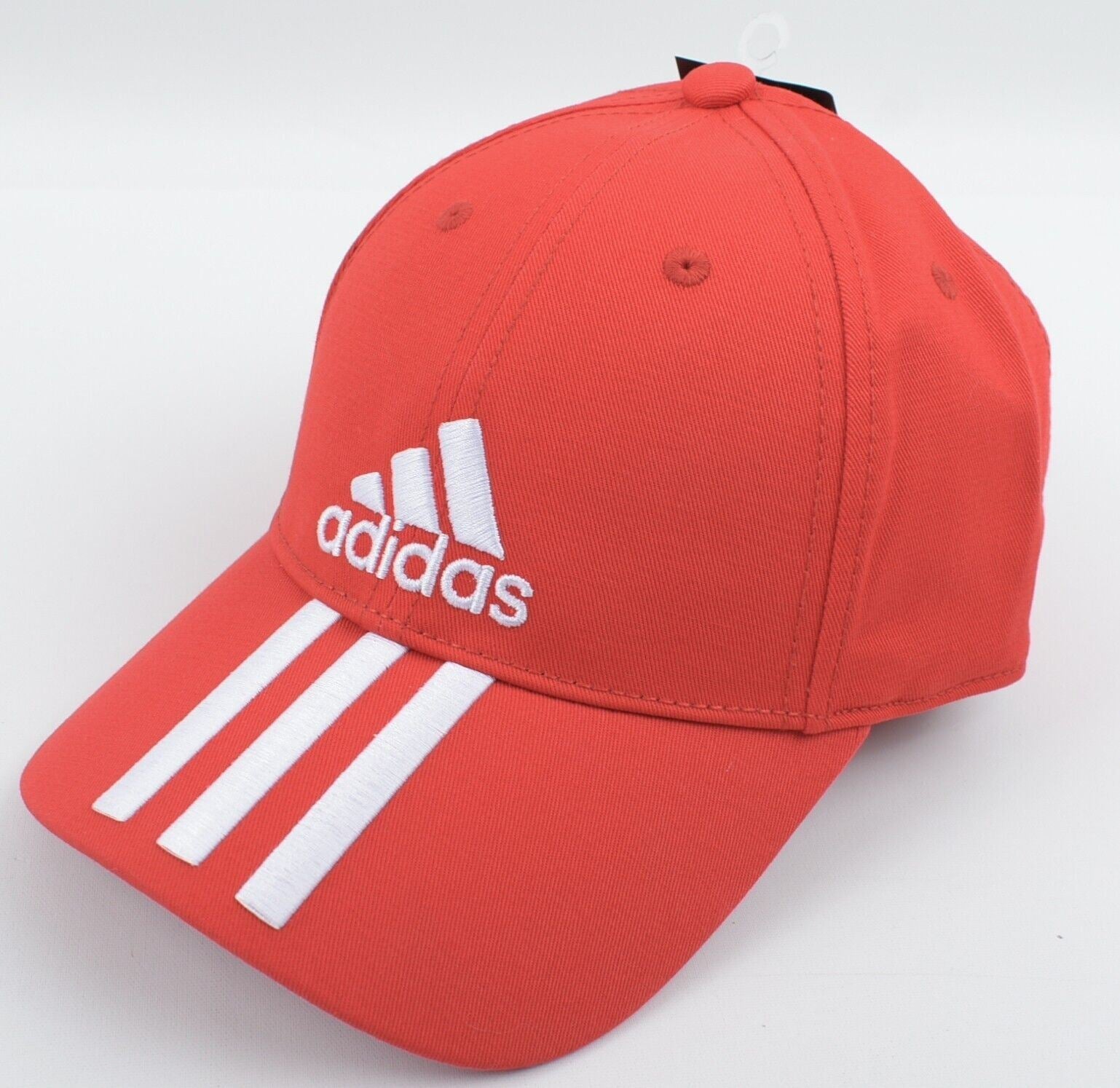 ADIDAS Mens Womens Logo Baseball Cap, Hat, Scarlet Red, One Size Adult