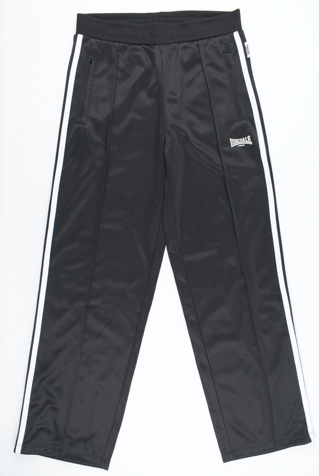 LONSDALE Girls Kids Track Pants, Joggers, Black, size 11-12 years