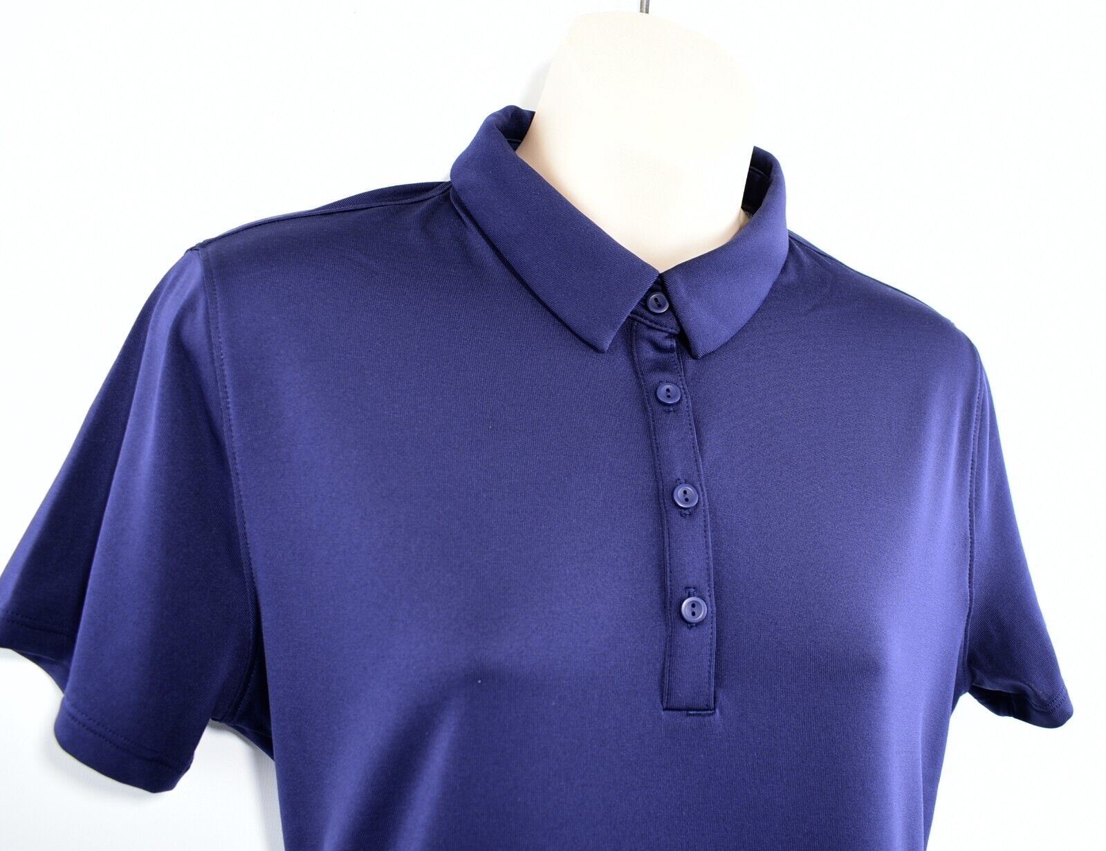 UNDER ARMOUR Womens ZINGER Polo Shirt, Fitted Style, Navy Blue, size M /UK 12