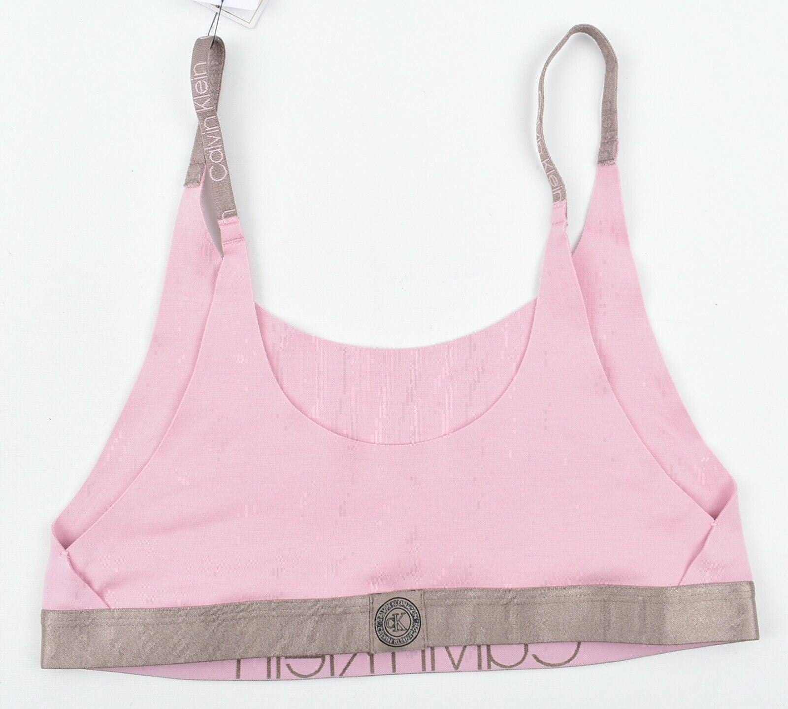 CALVIN KLEIN ICON Womens Cotton Bralette, Echo Pink, size M / UK 12