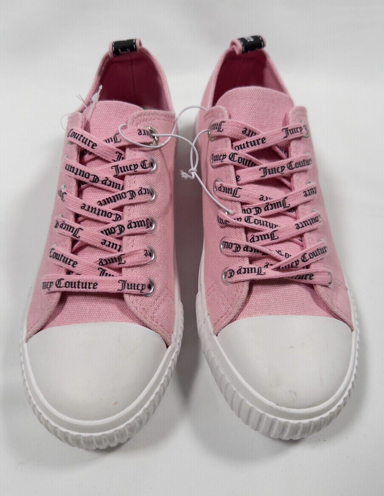 Juicy Couture Women's Canvas Trainers Shoes Pink Size UK 4