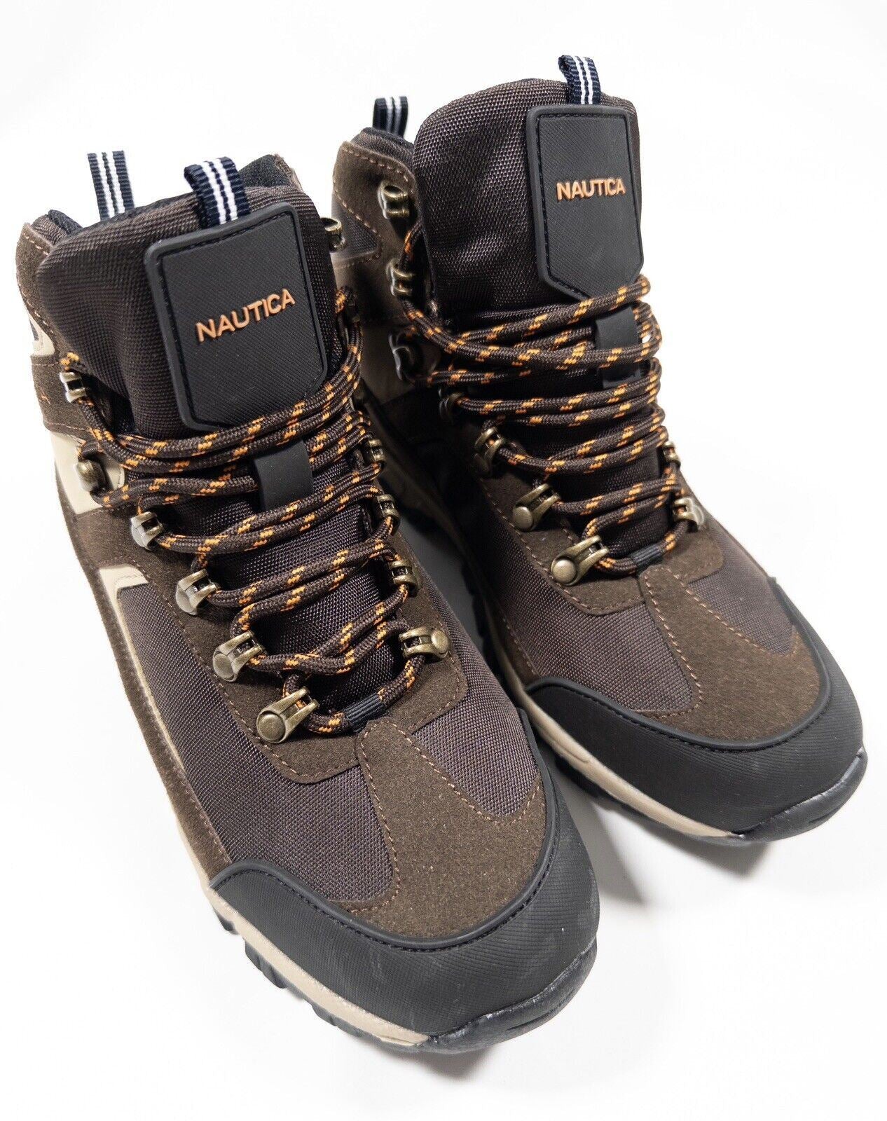 Nautica Mens Brown Walking Hiking Boots Size UK 7.5