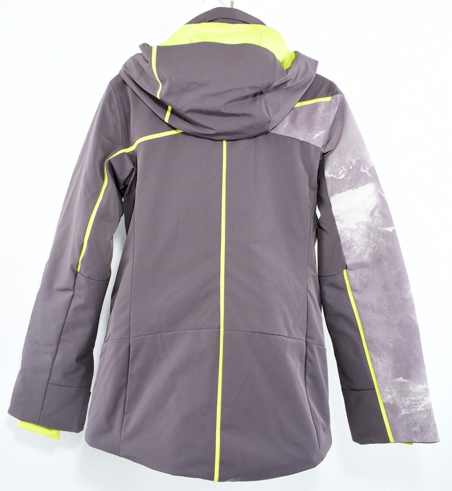 SPYDER Womens EMPRESS Ski Jacket, Grey/Multicoloured, size UK 6