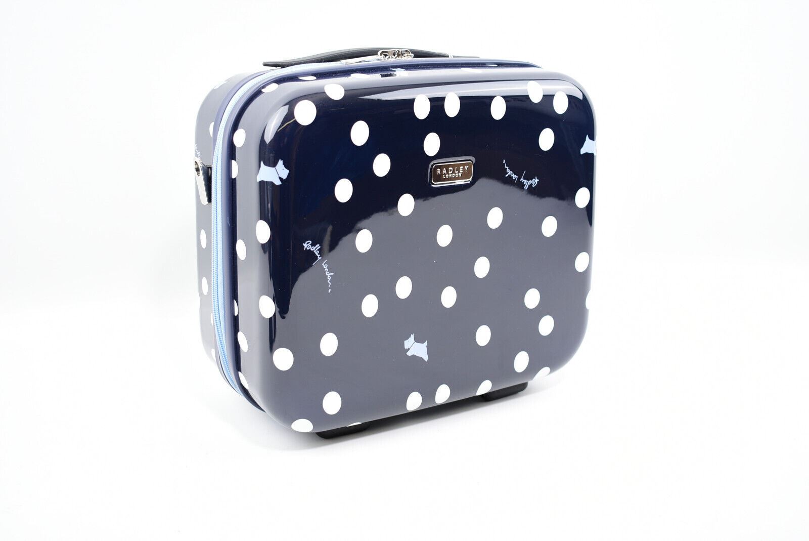Radley Navy Dog Polka Dot Vanity Case Luggage