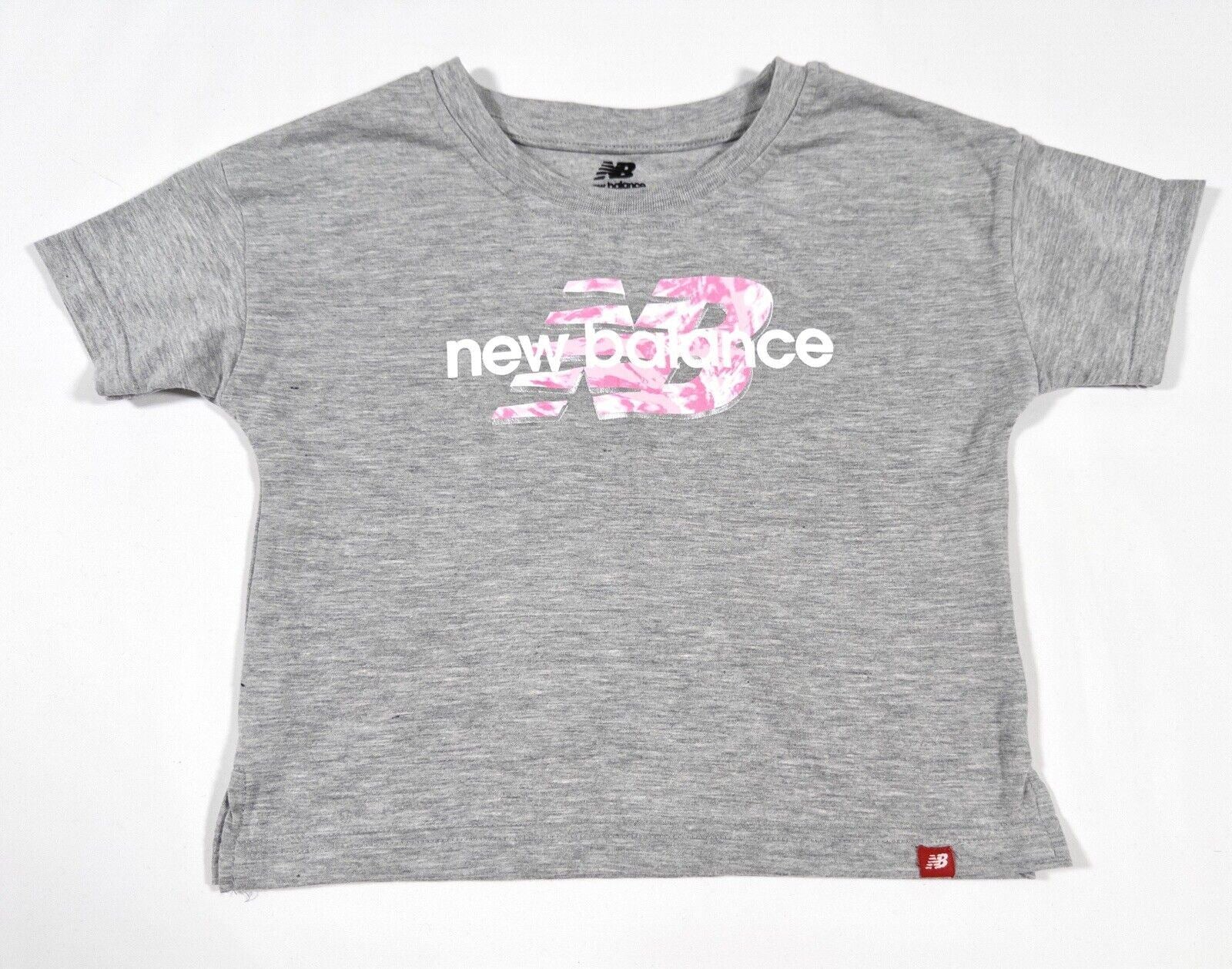 NEW BALANCE Kids Girls Grey T-shirt Top Size UK 4 T