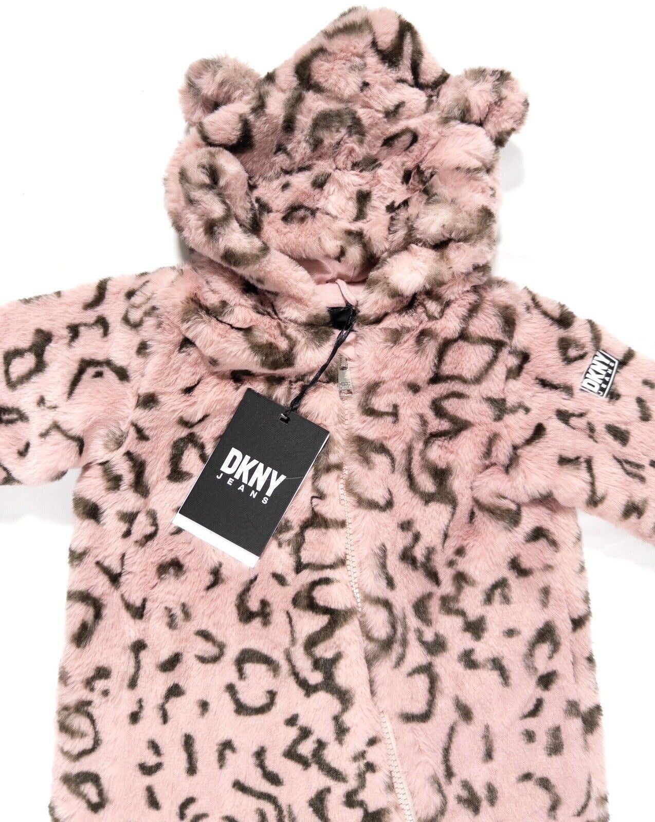 DKNY JEANS Baby Infant All in One Snowsuit Pink Size UK 6-9 Months
