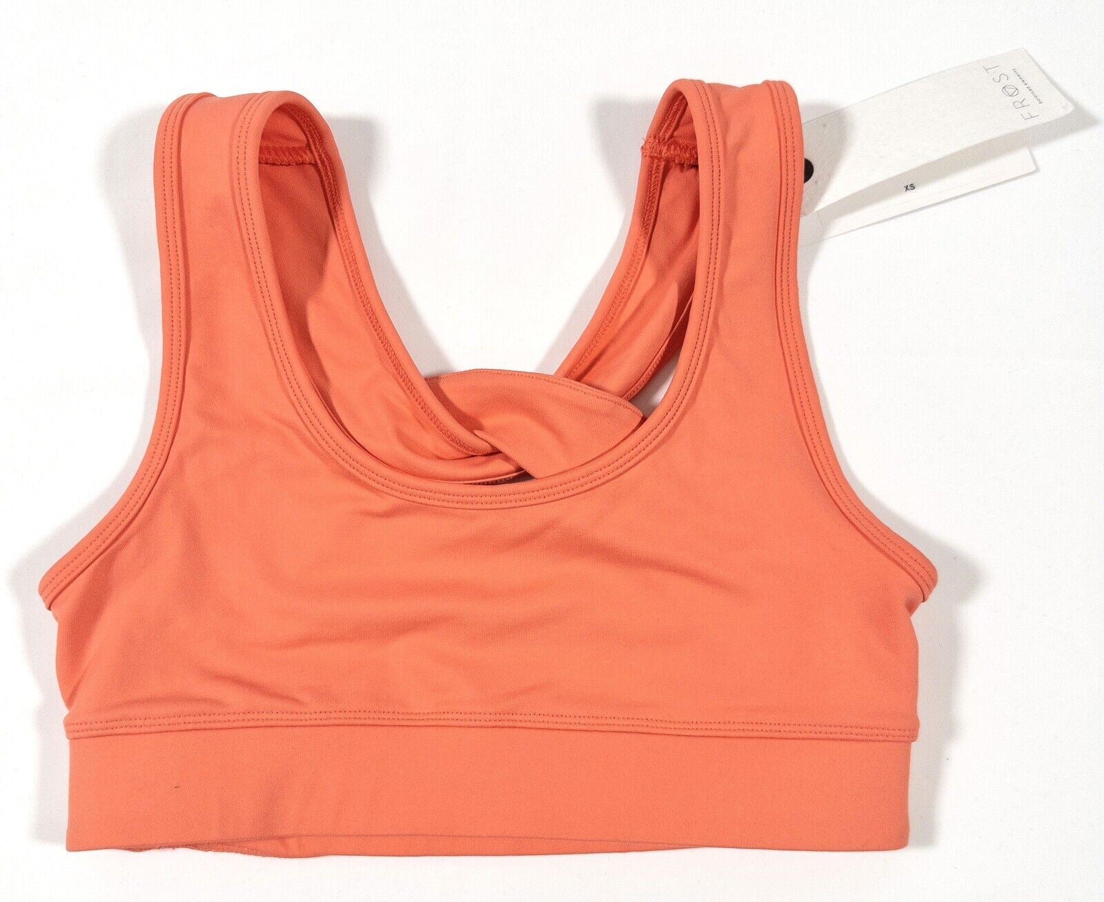 FROST Women's Sports Bra I Feel Twist Coral Size UK XS