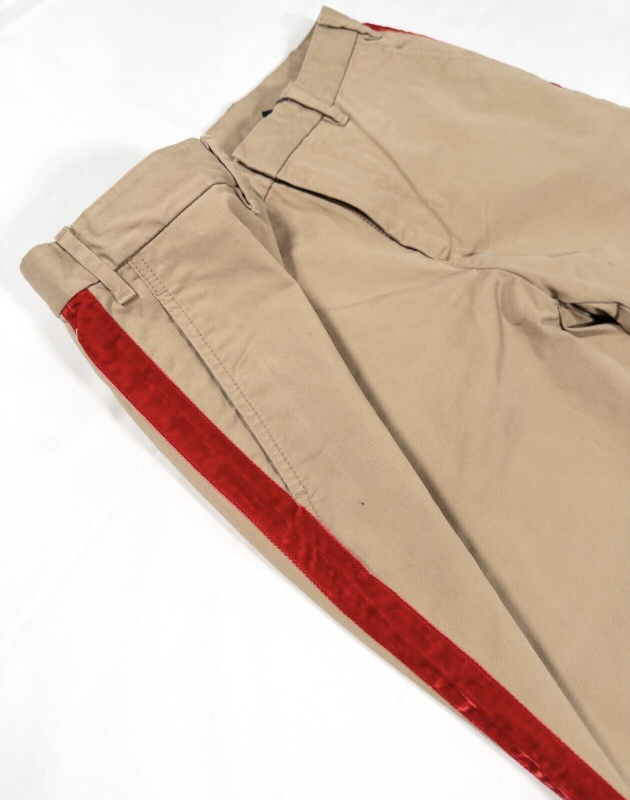 TOMMY HILFIGER Lewis Hamilton Men's Beige Brown Chinos Trousers Size UK W36 L34
