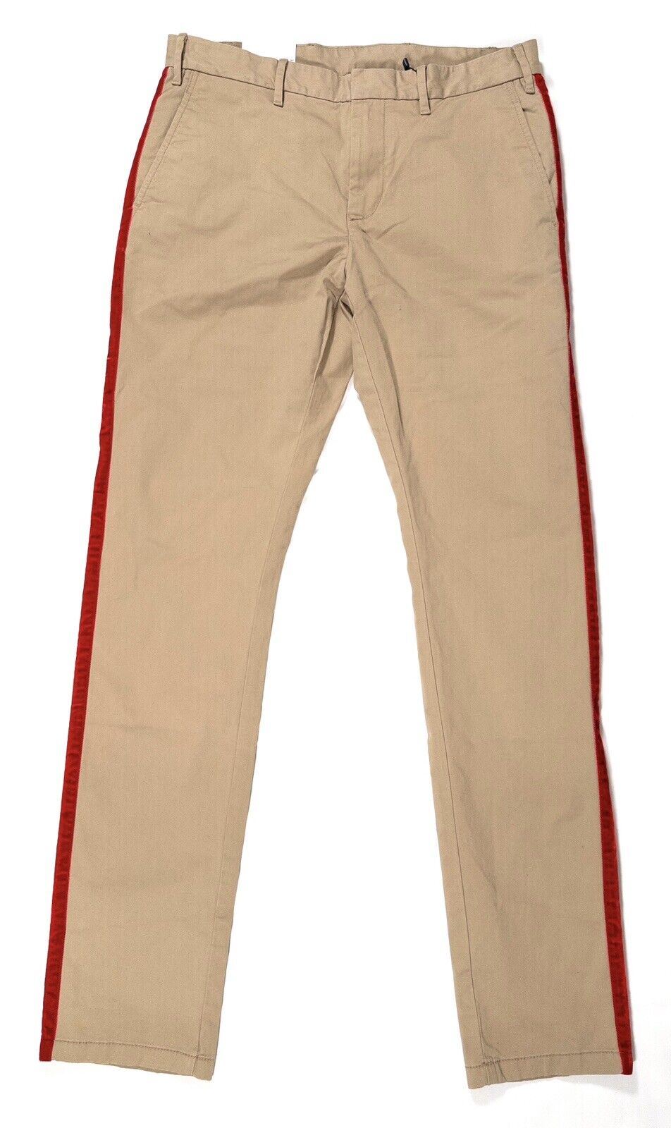 TOMMY HILFIGER Lewis Hamilton Men's Beige Brown Chinos Trousers Size UK W32 L34