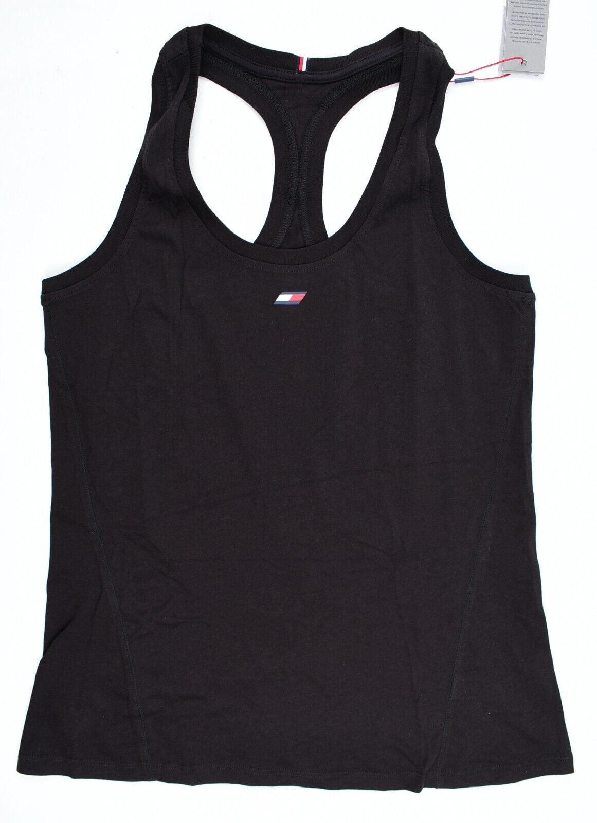 TOMMY HILFIGER Womens Performance Cotton Tank Top, Black, size S /UK 10