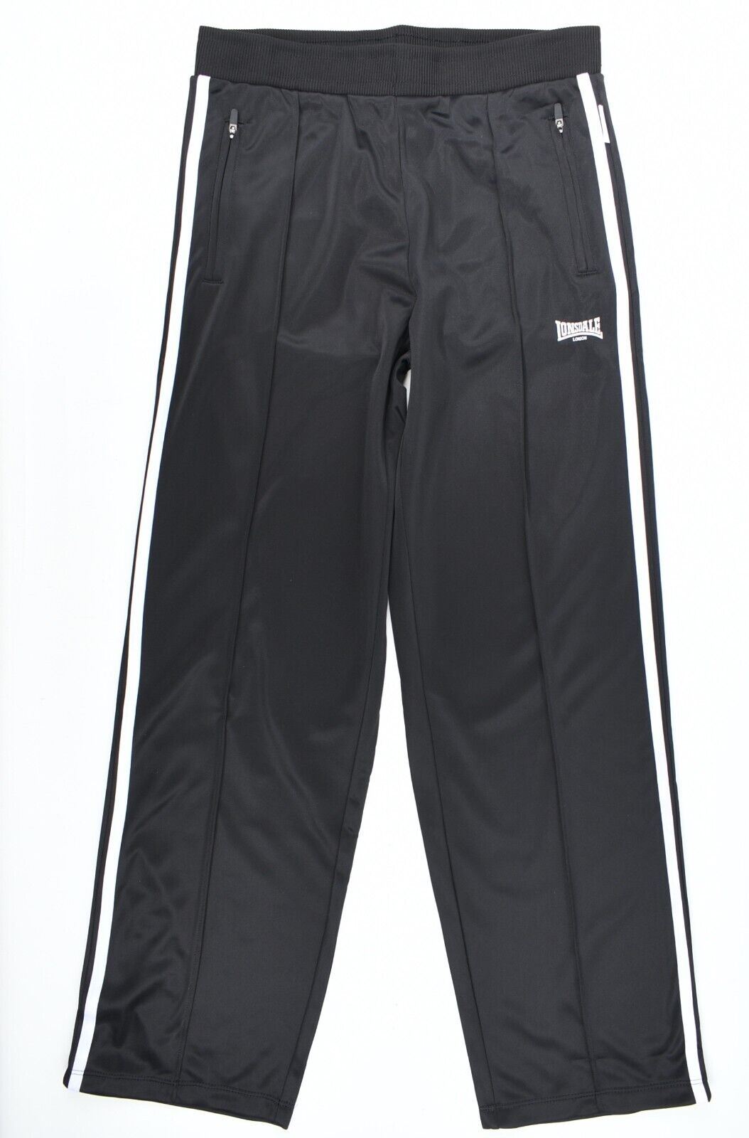 LONSDALE Girls Kids Track Pants, Joggers, Black/White, size 13 years