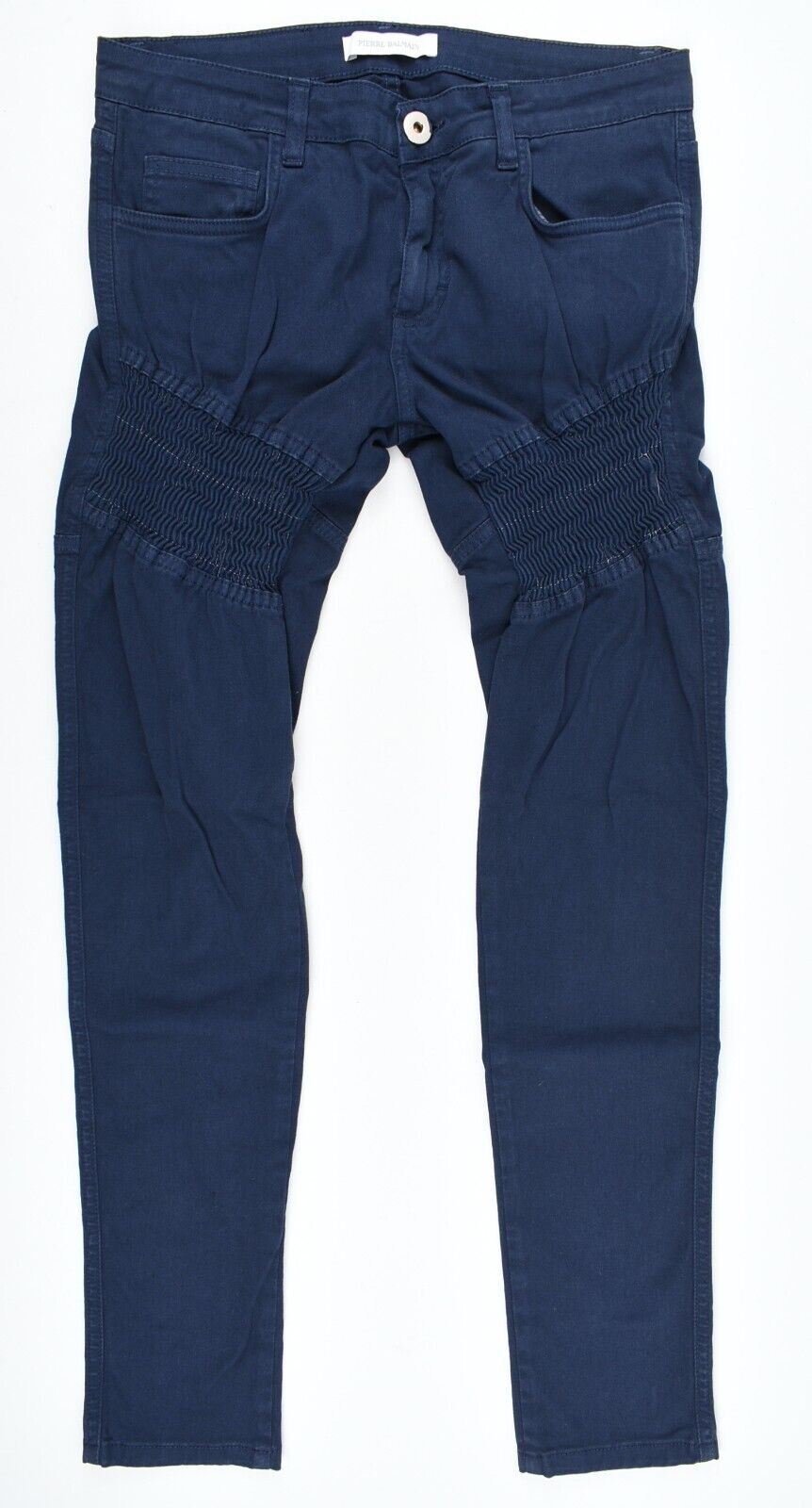 PIERRE BALMAIN Womens Low Rise Skinny Jeans, Blue, size W29-W30