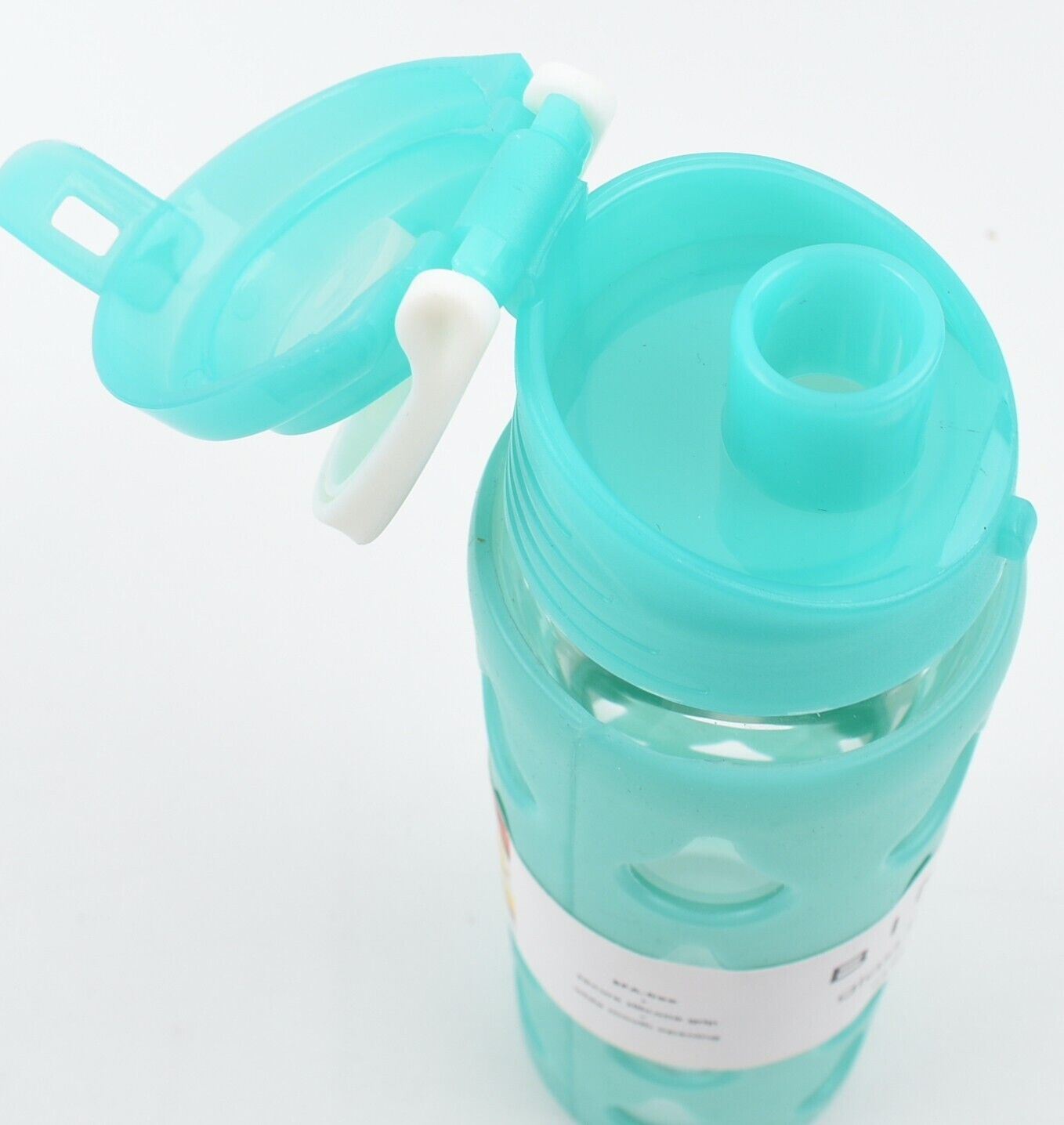 BINO Glass/Silicone Sleeve Water Bottle, Seafoam Green, 650ml /22oz