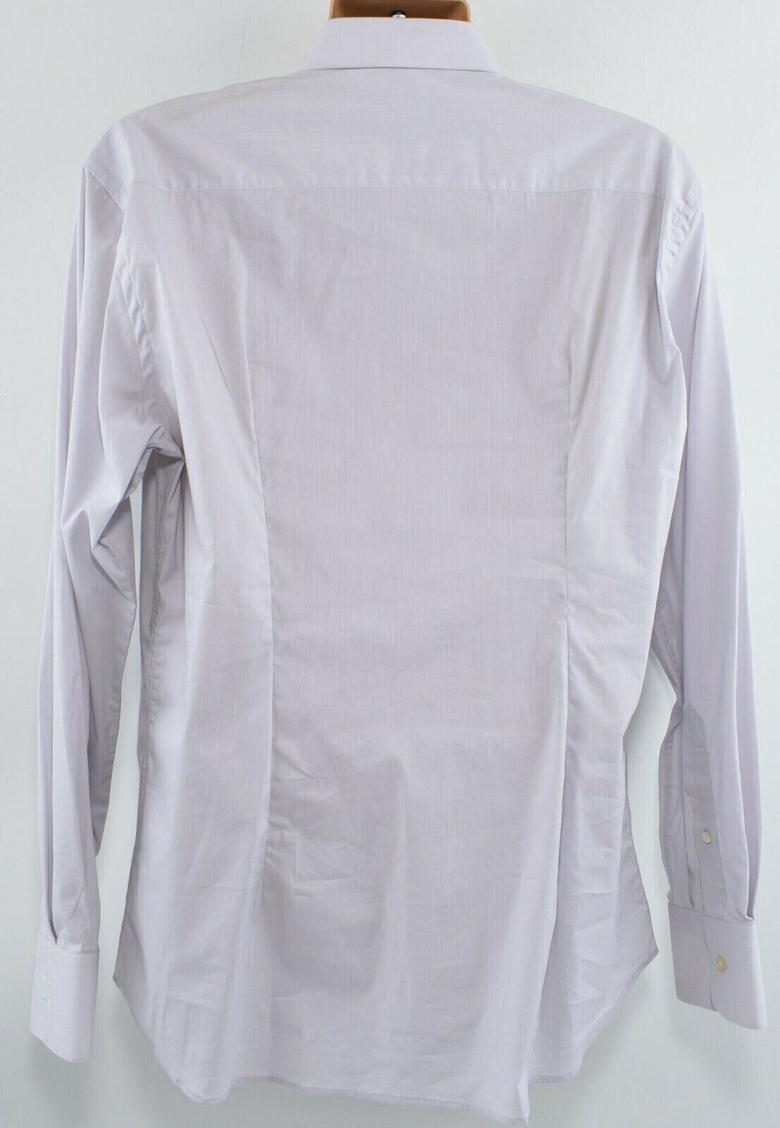 DOLCE & GABBANA Mens Long Sleeve Light Grey Shirt, size collar 17.5"