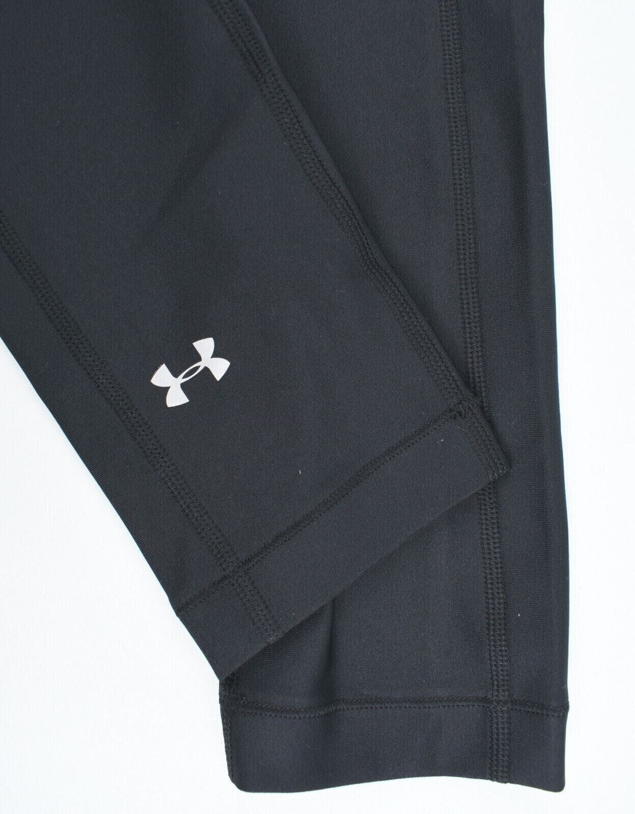 UNDER ARMOUR Womens HeatGear CAPRI Leggings, Black, size XS /UK 8