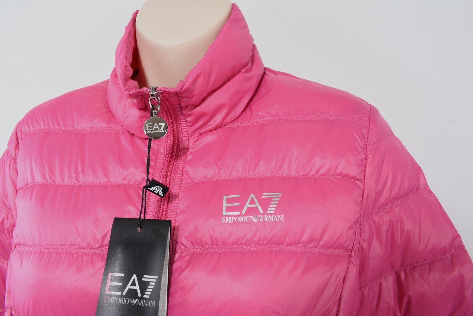 EA7 EMPORIO ARMANI Womens Lightly Down Padded PACKABLE Jacket, Pink size S