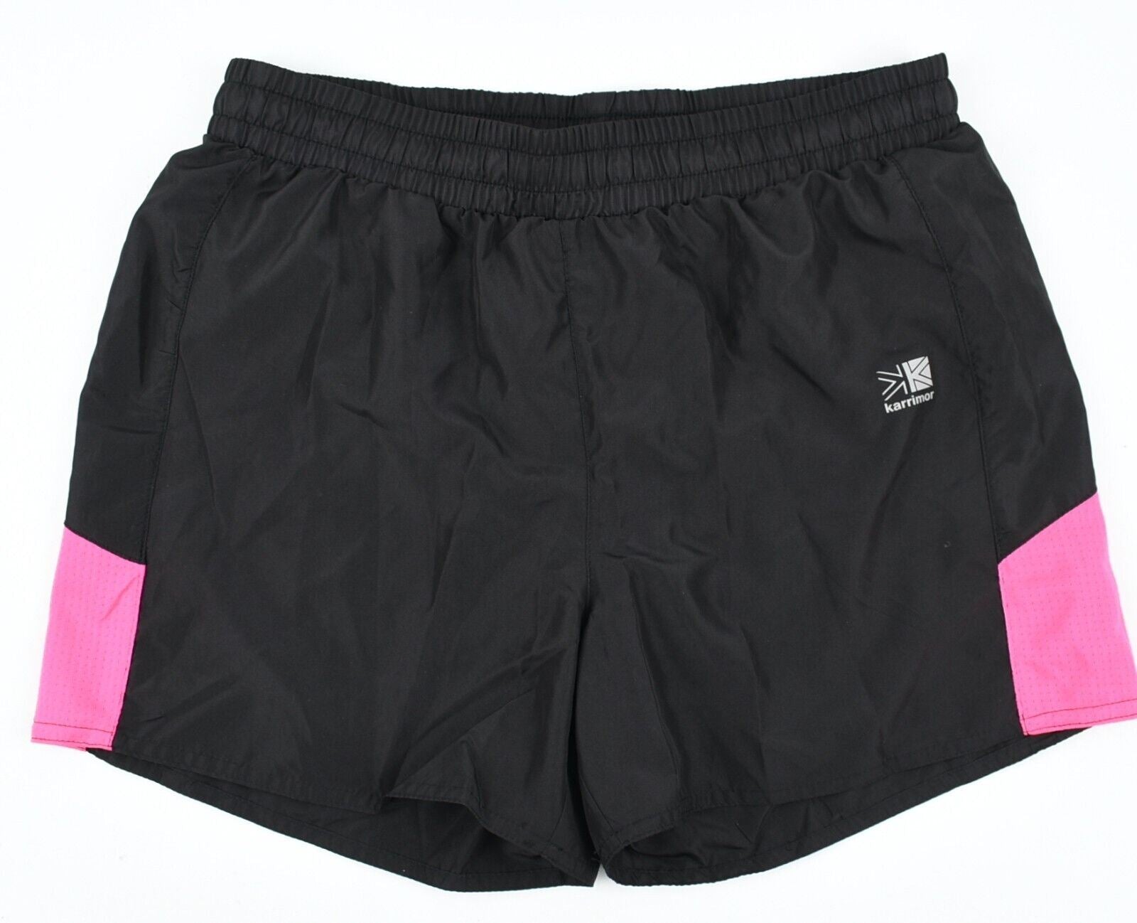 KARRIMOR Womens Running Shorts /Gym /Workout, Black/Pink, size L /UK 14
