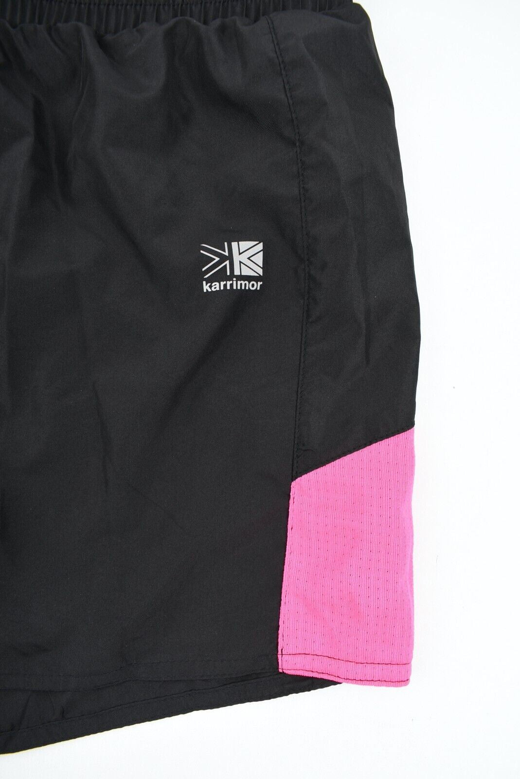 KARRIMOR Womens Running Shorts /Gym /Workout, Black/Pink, size L /UK 14