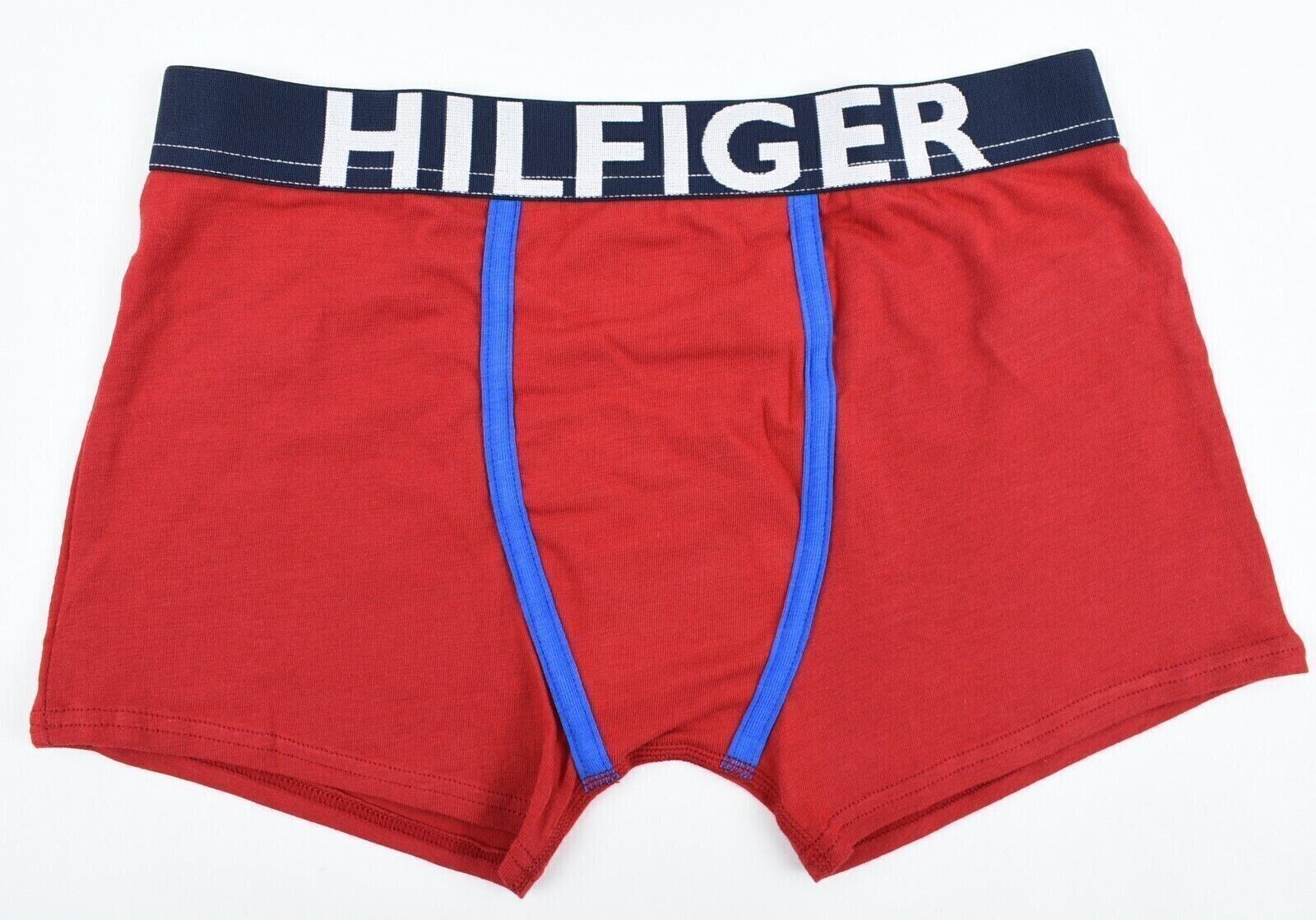TOMMY HILFIGER Boys 2-pk Boxer Trunks, Red & Blue, size 6-7 years