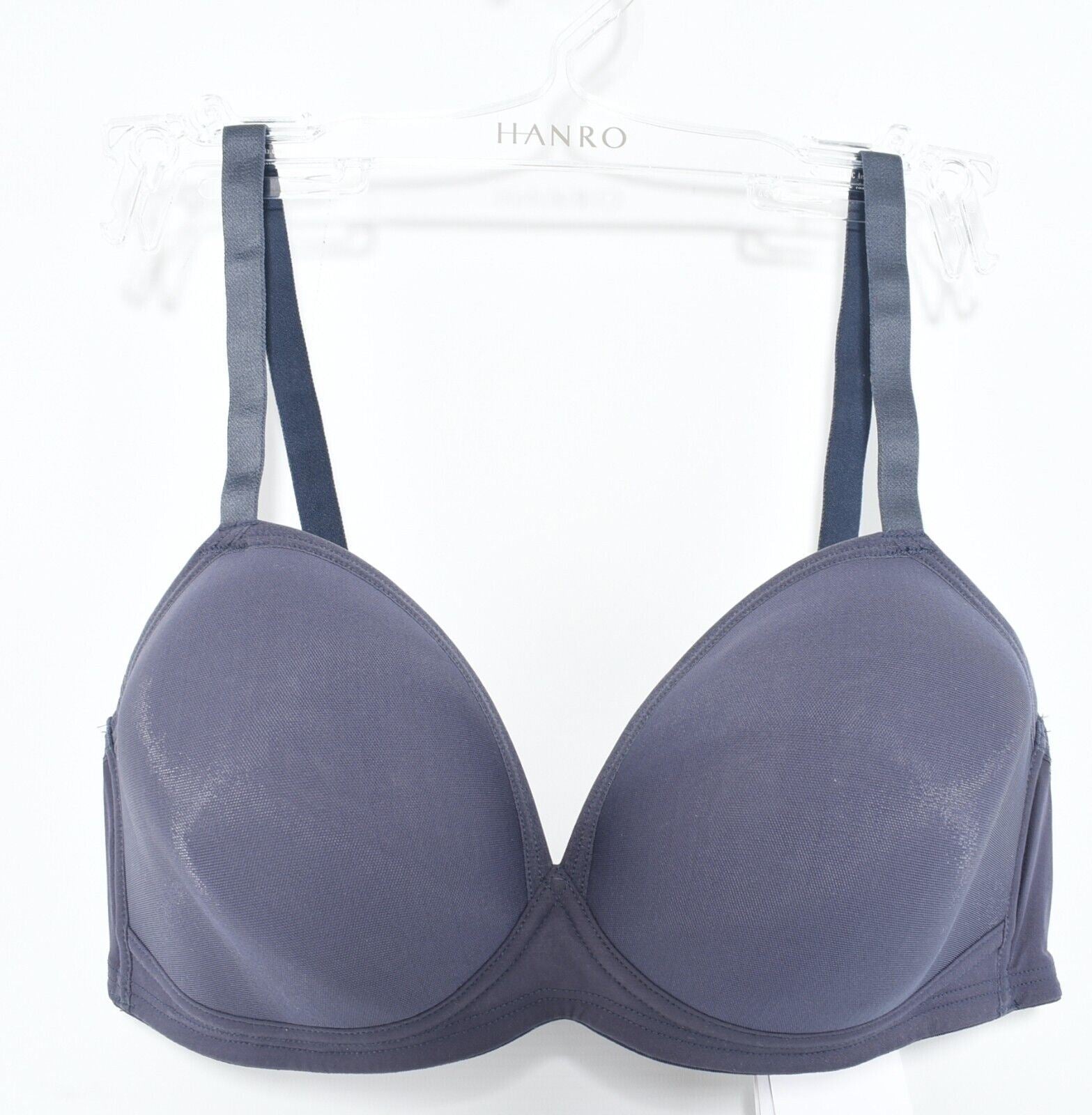 HANRO Womens Smooth Illusion Bra, Matted Blue, size 34C