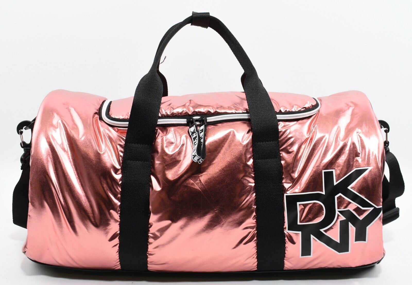 DKNY Women's Rose Gold Duffle Bag Overnight Bag