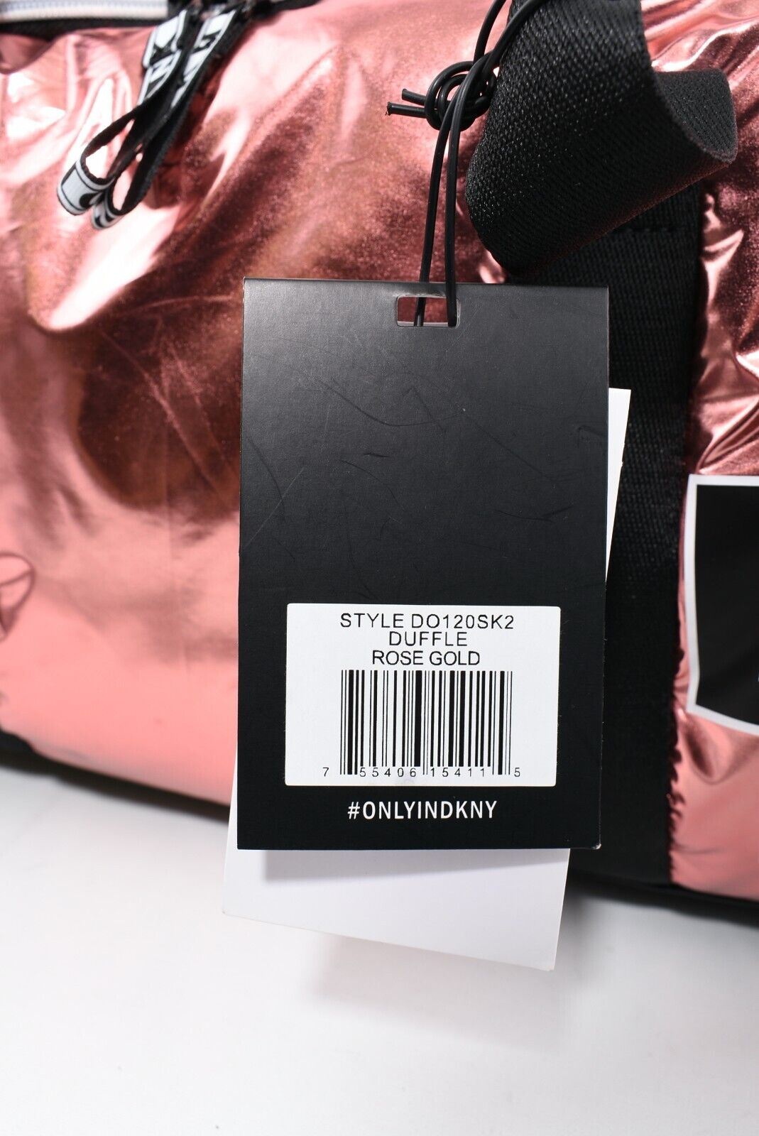 DKNY Women's Rose Gold Duffle Bag Overnight Bag