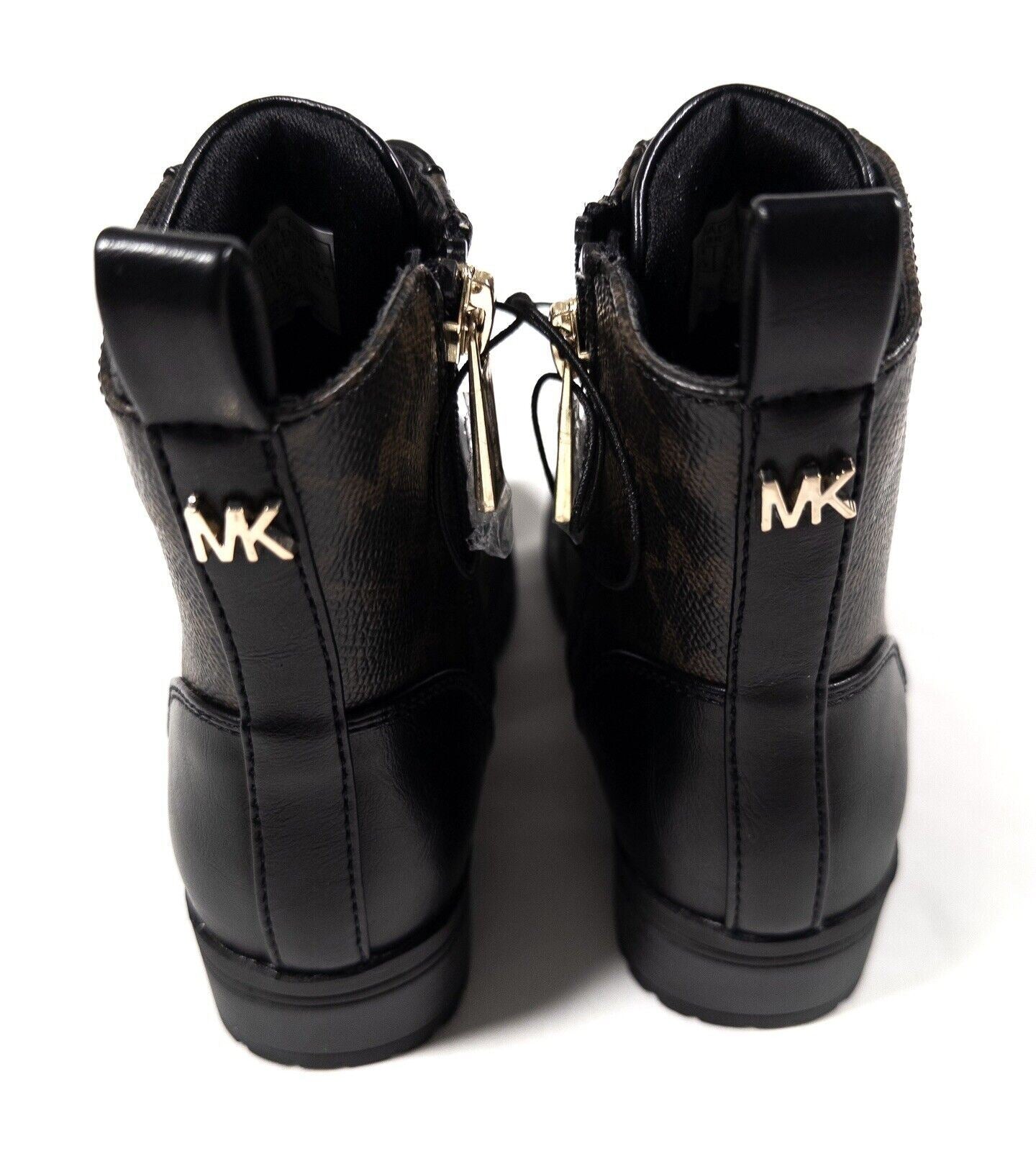 MICHAEL KORS Kids Girls Black Biker Boots Size UK Infant 10
