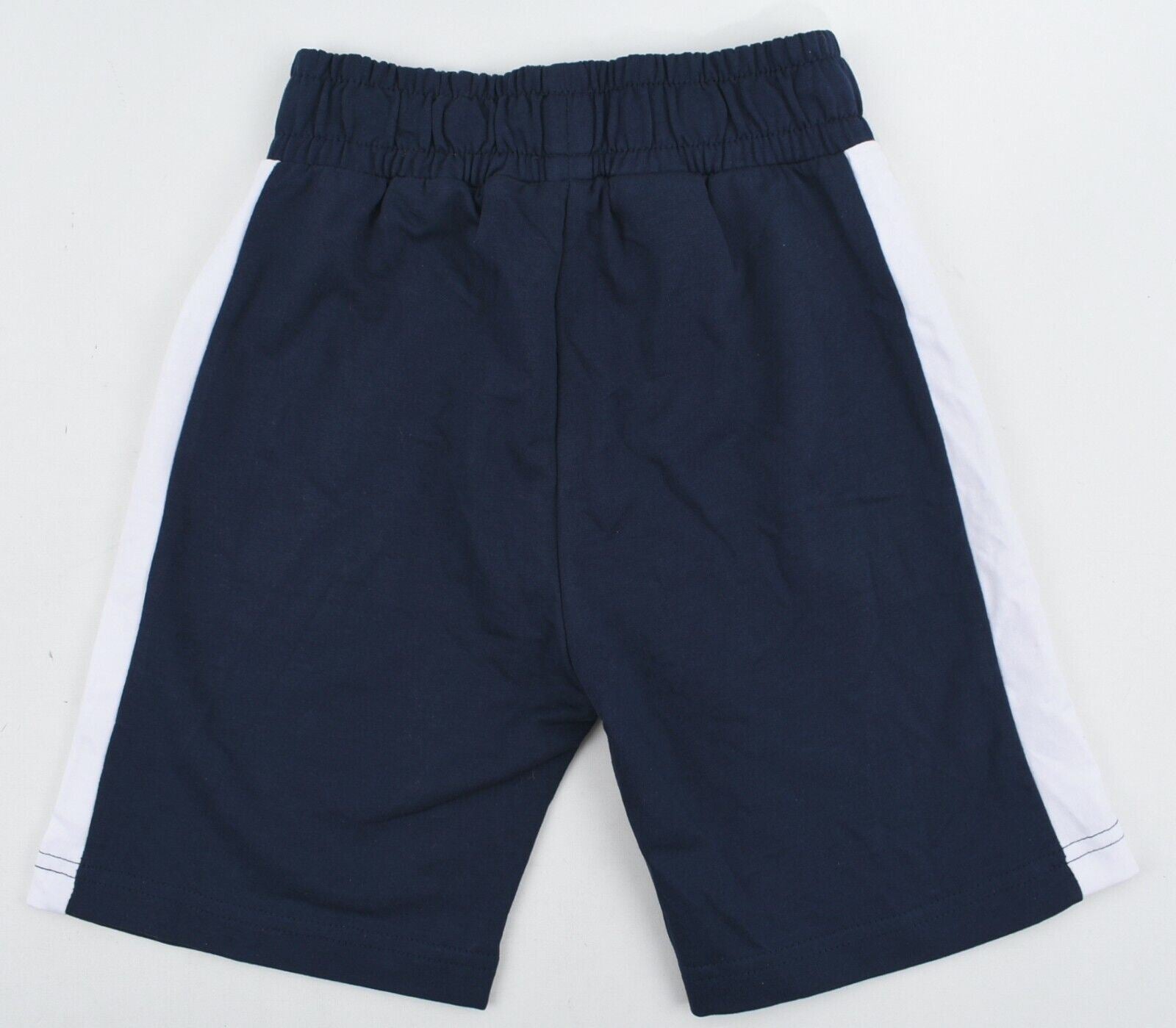 FILA Boys French Terry Cotton Shorts, Blue/White, size 5-6 years