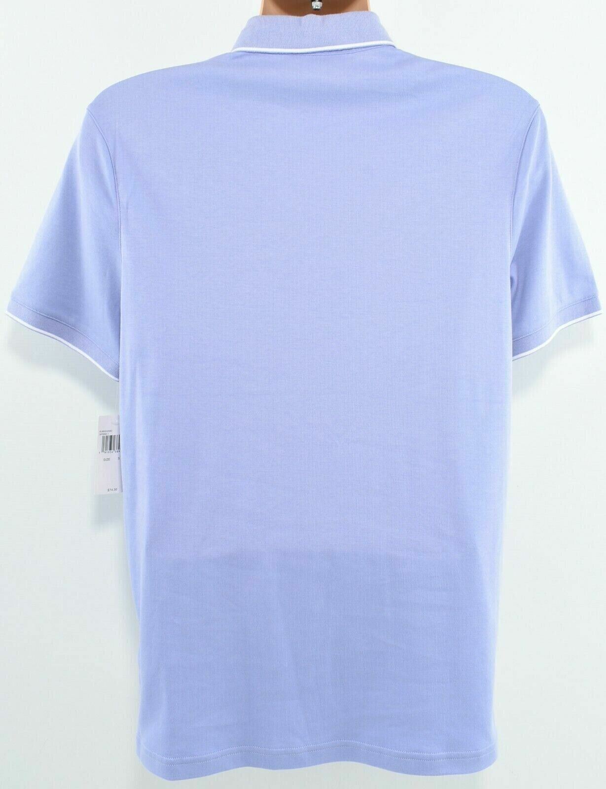 MICHAEL KORS Mens Cotton Jersey Polo Shirt, Thistle Purple, size SMALL