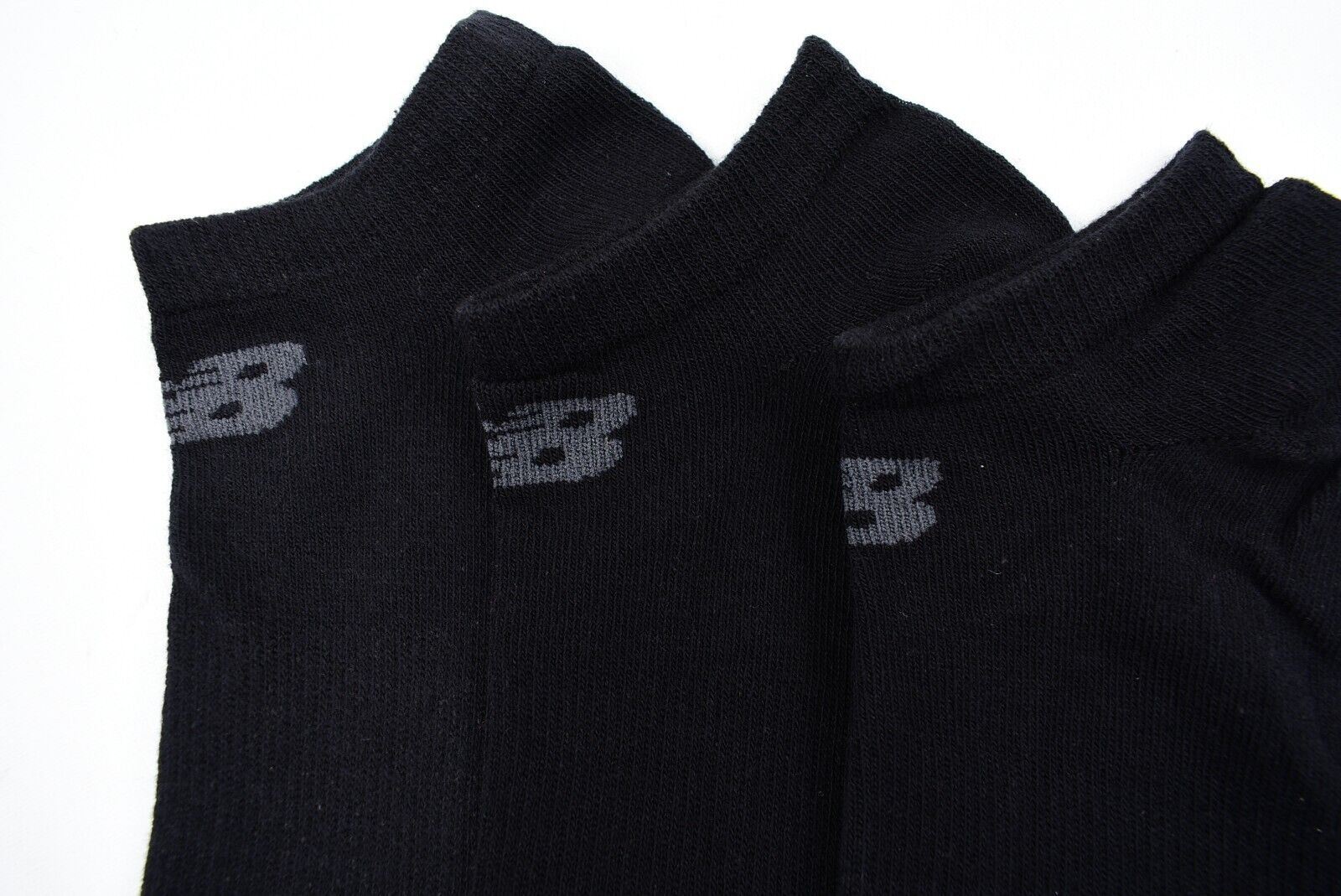 NEW BALANCE Performance Mens 3-pack Cotton Blend Trainer Socks, Black UK 9-11