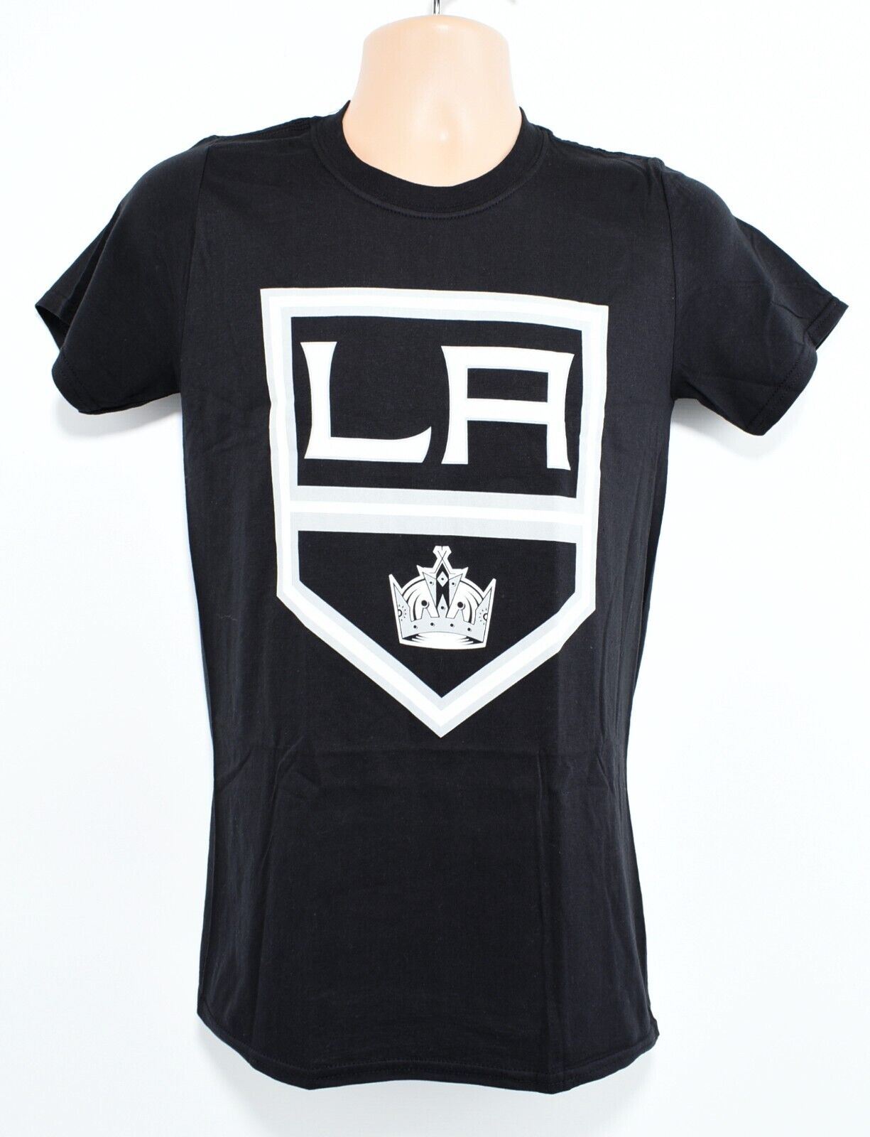 NHL Team Apparel - LA Kings Team T-shirt, Black/Logo Print, size MEDIUM